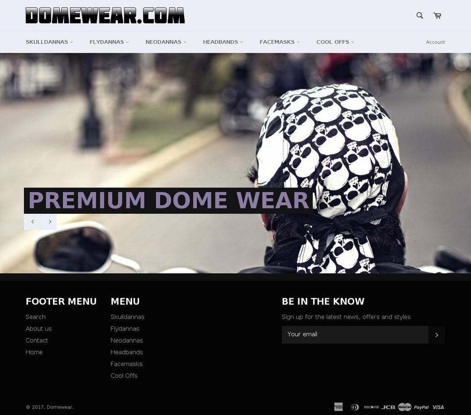 domewear.com shopify website screenshot