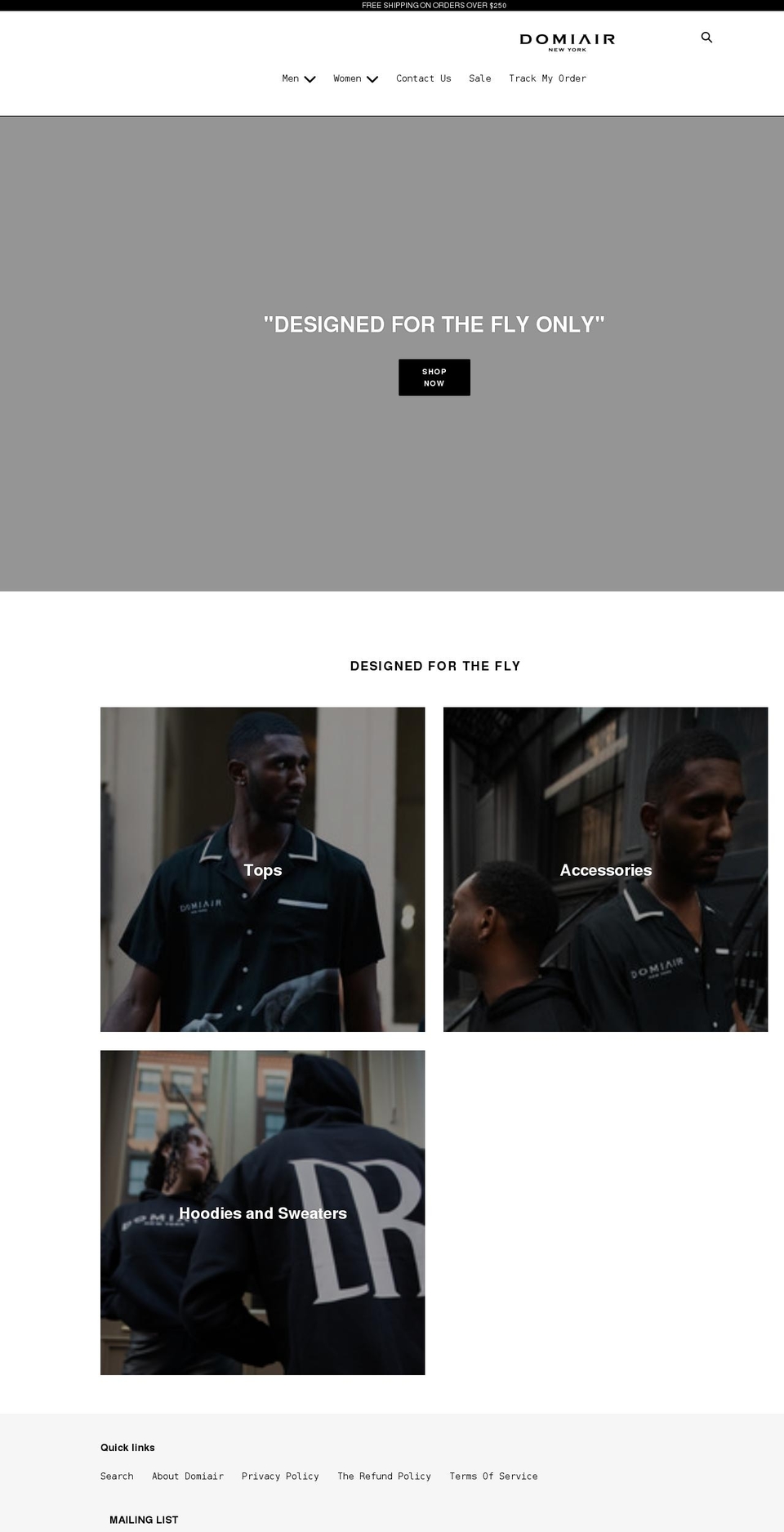 domiair.com shopify website screenshot