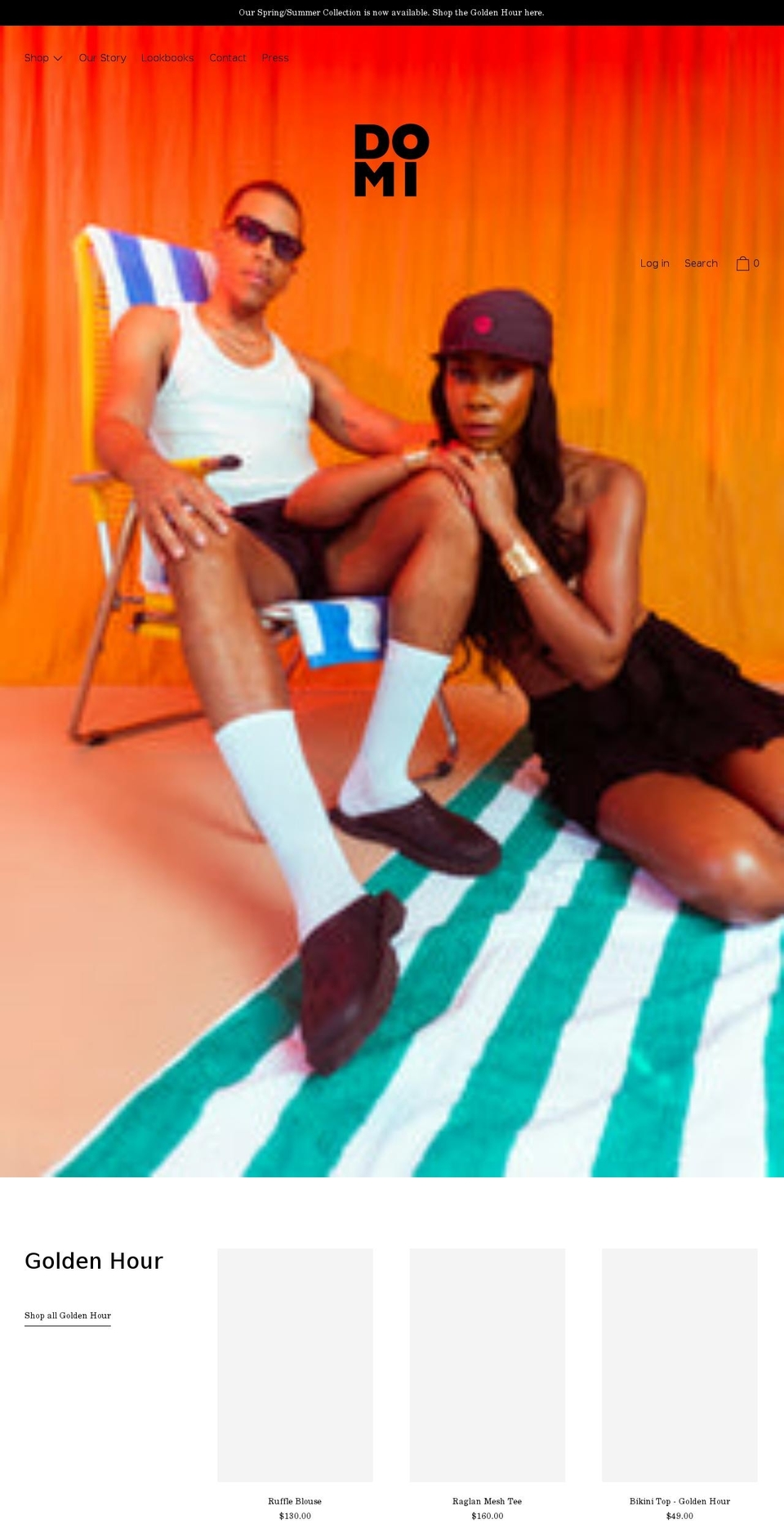 domibychloe.com shopify website screenshot