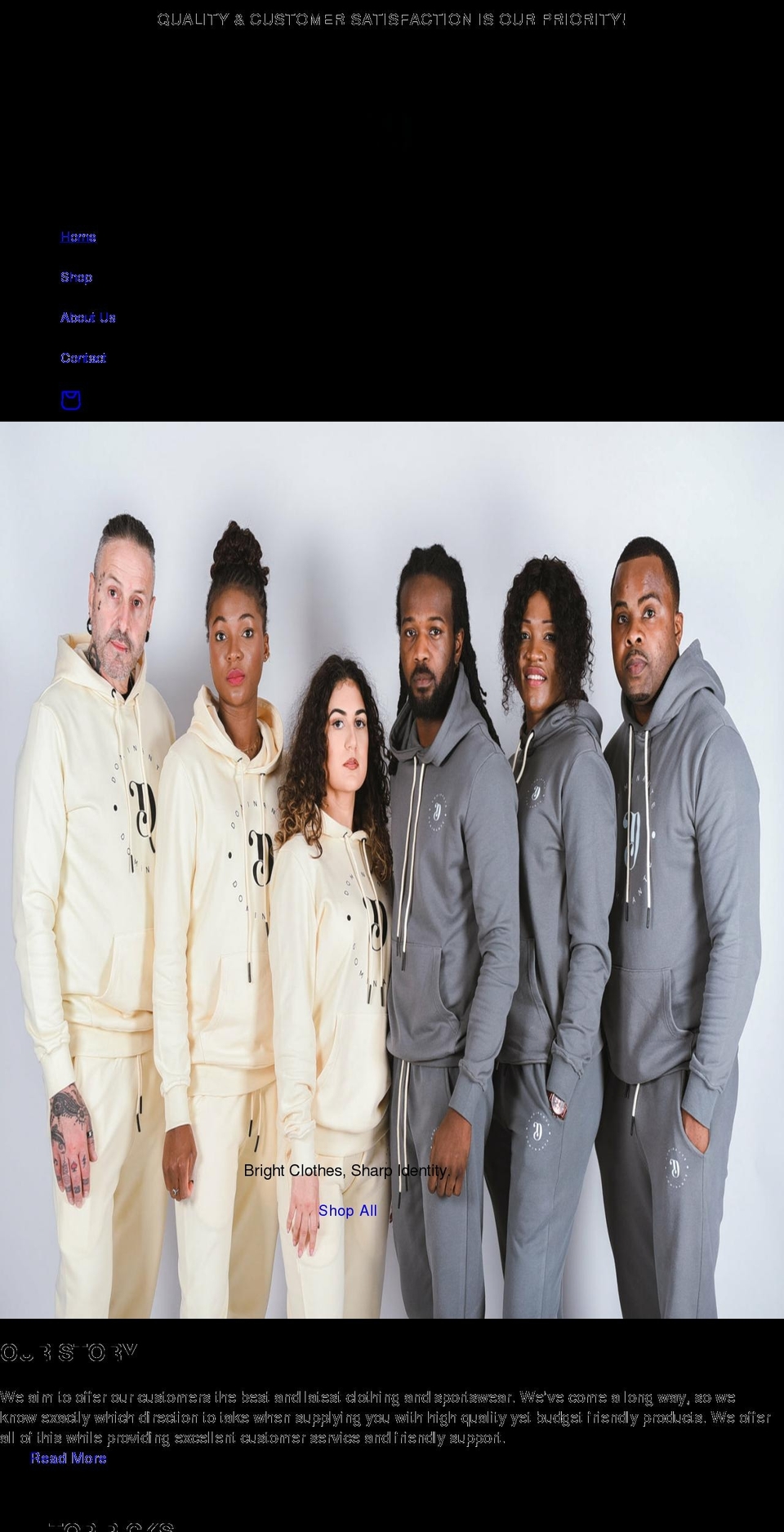 dominanteofficial.com shopify website screenshot