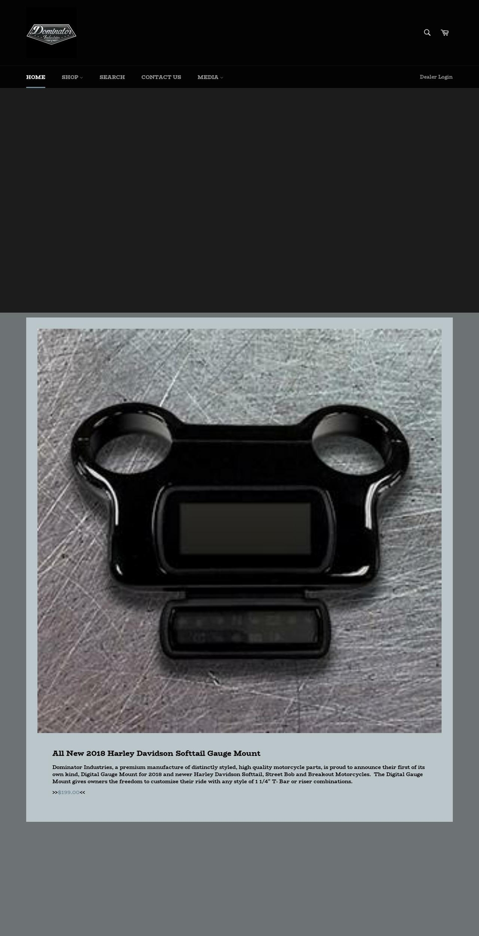 dominatorcycles.com shopify website screenshot