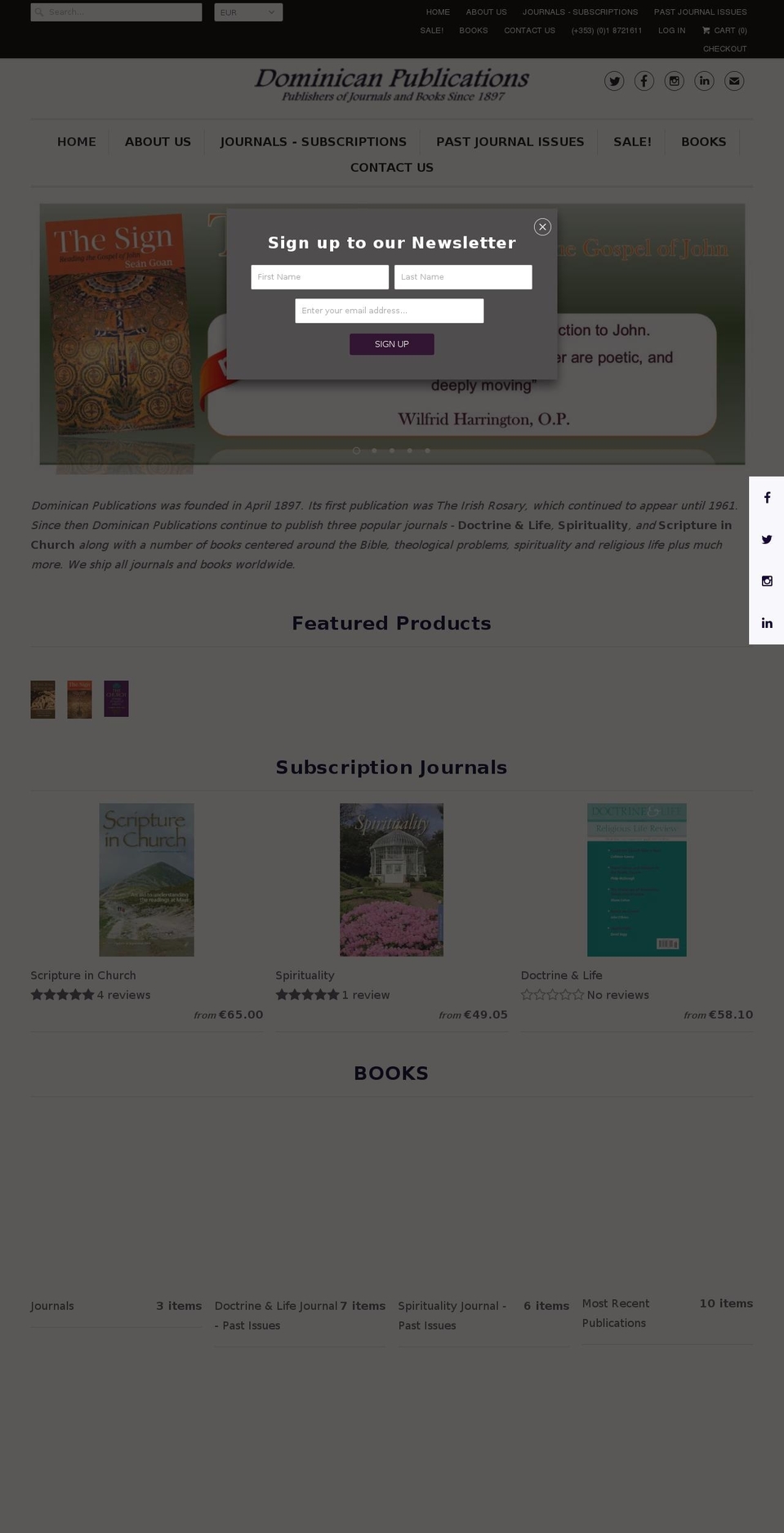 dominicanpublications.com — Shopify storefront screenshot