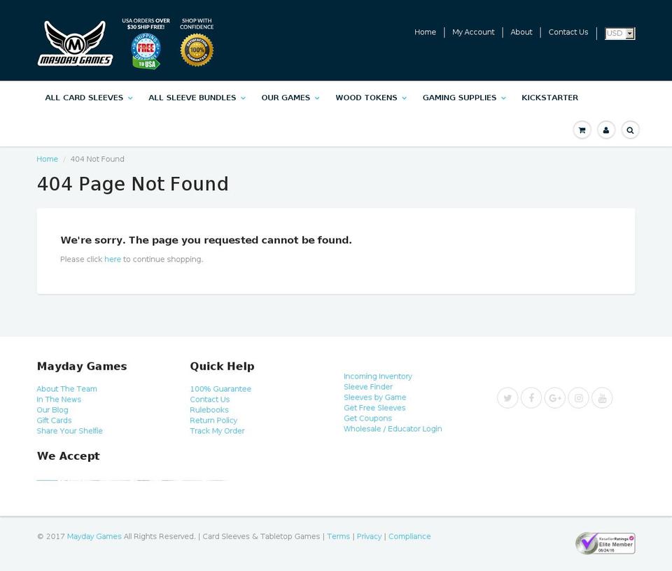 dominioncardsleeves.com shopify website screenshot