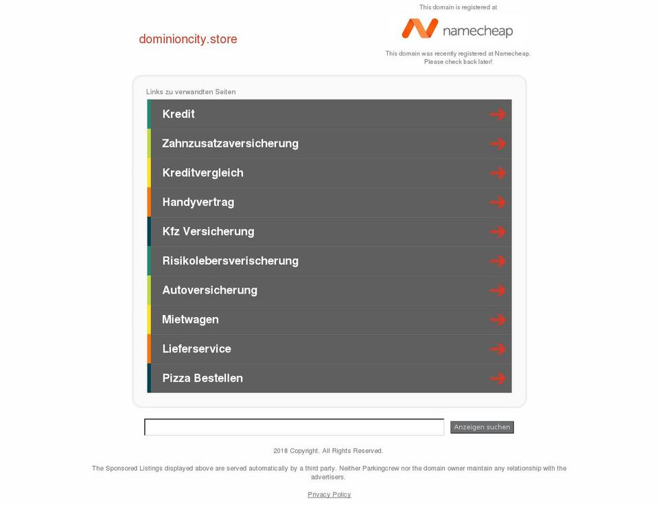 dominioncity.store shopify website screenshot