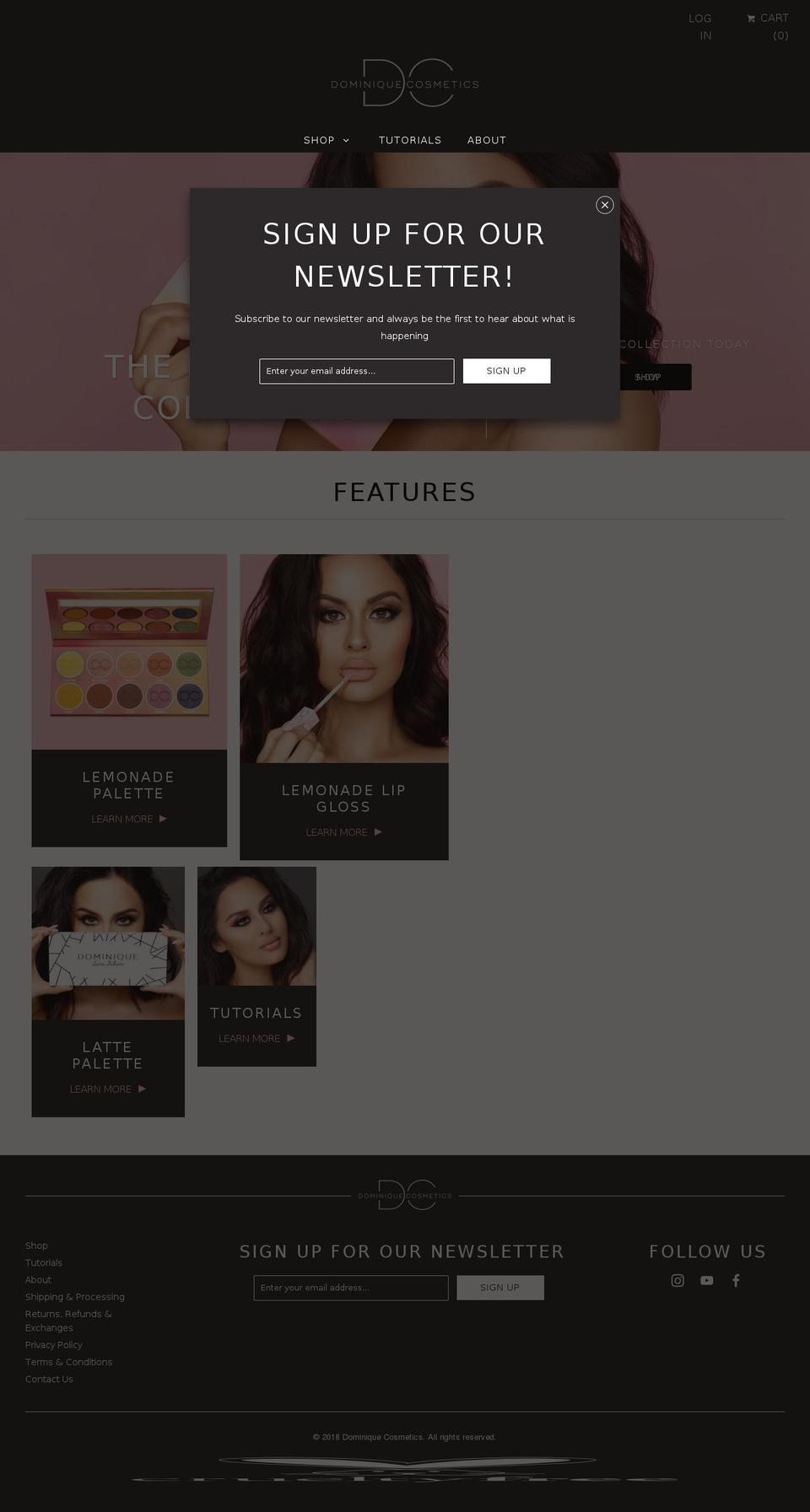 dominiquecosmetics-new Shopify theme site example dominiquecosmetics.com