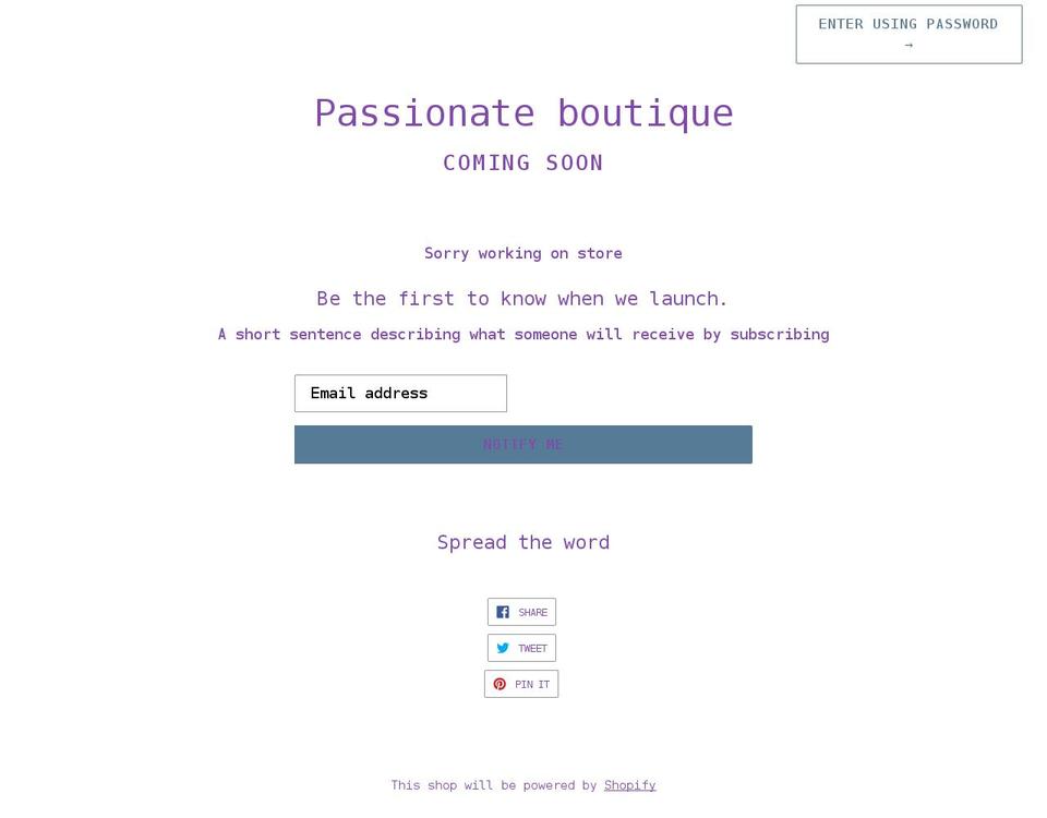 dominque-hurst.myshopify.com shopify website screenshot