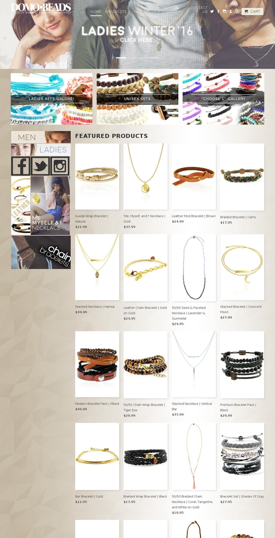 domobeads.com shopify website screenshot