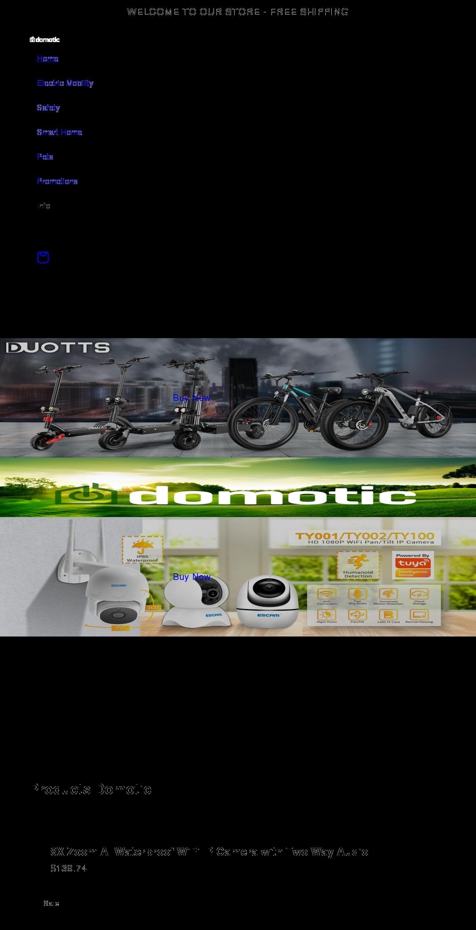 domotic.ca shopify website screenshot