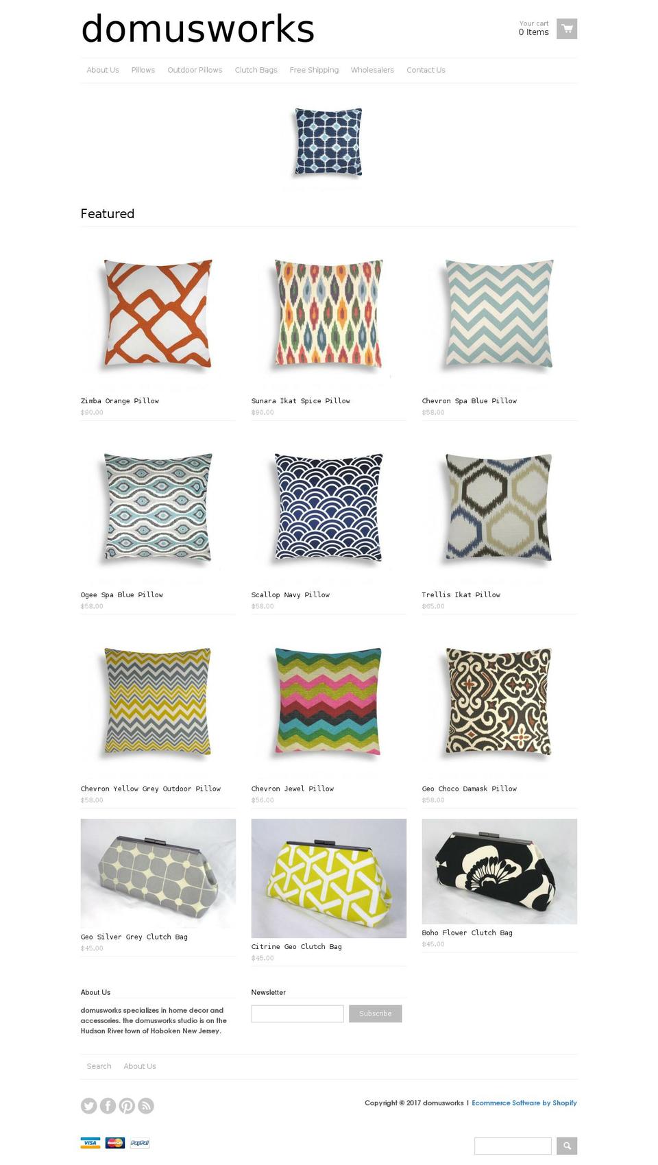 domusworks.com shopify website screenshot