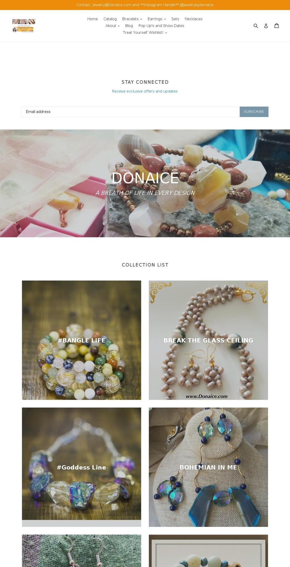 donaice.com — Shopify storefront screenshot