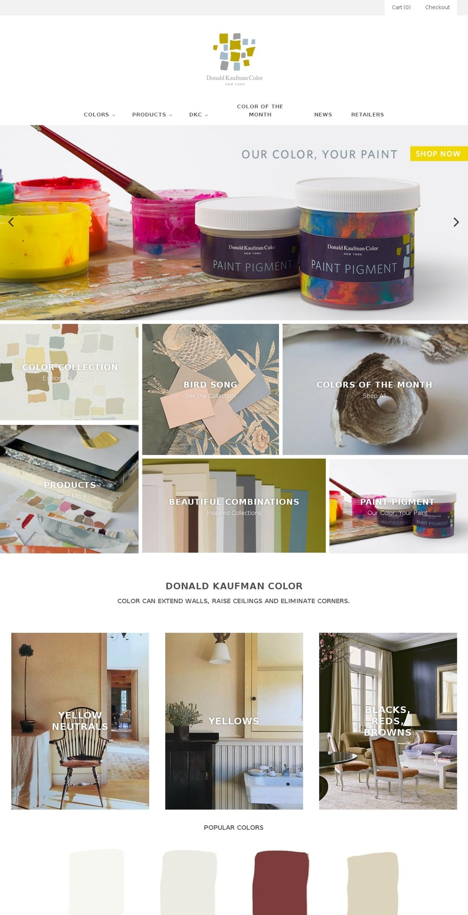 donaldkaufmancolor.com shopify website screenshot