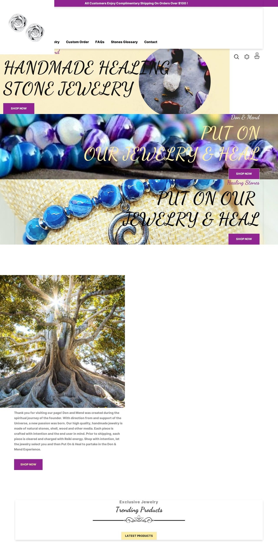 Install-me-jewelshop-v- Shopify theme site example donandmend.com