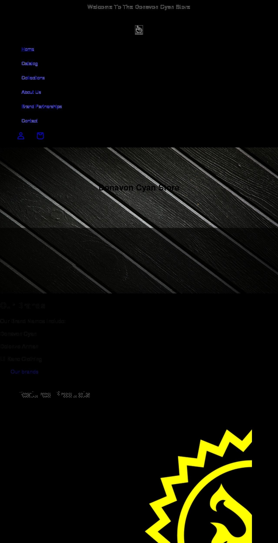 donavoncyan.com shopify website screenshot