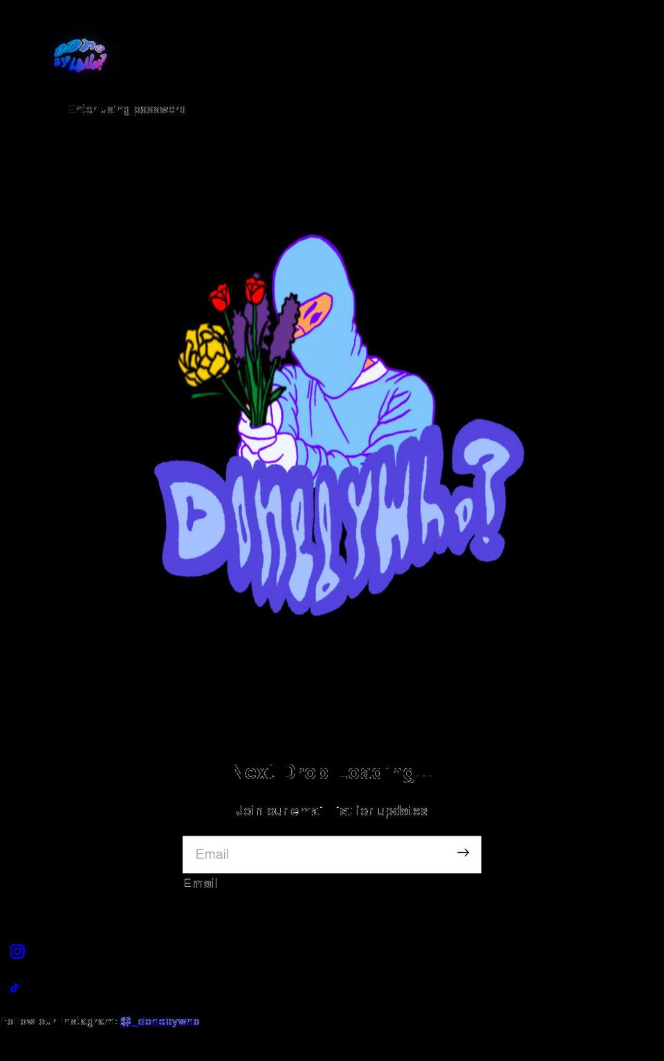 donebywho.com shopify website screenshot