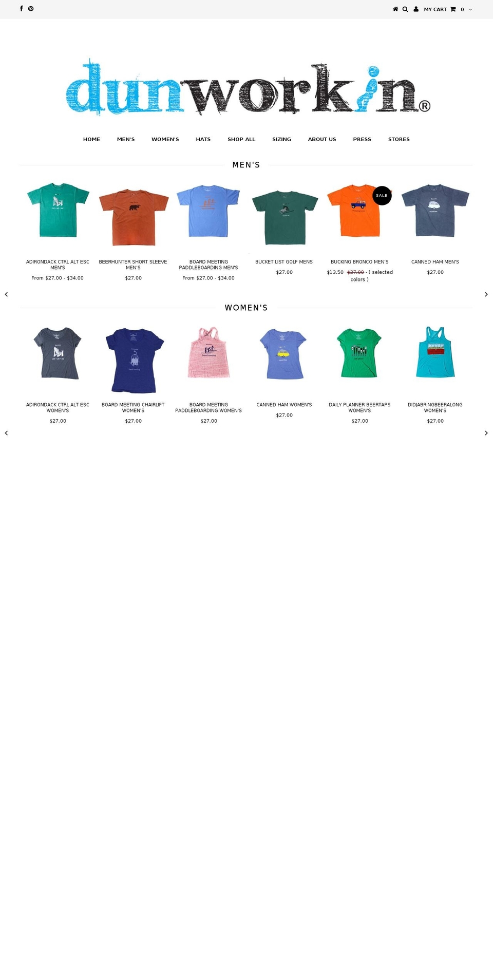 doneworkin.com shopify website screenshot