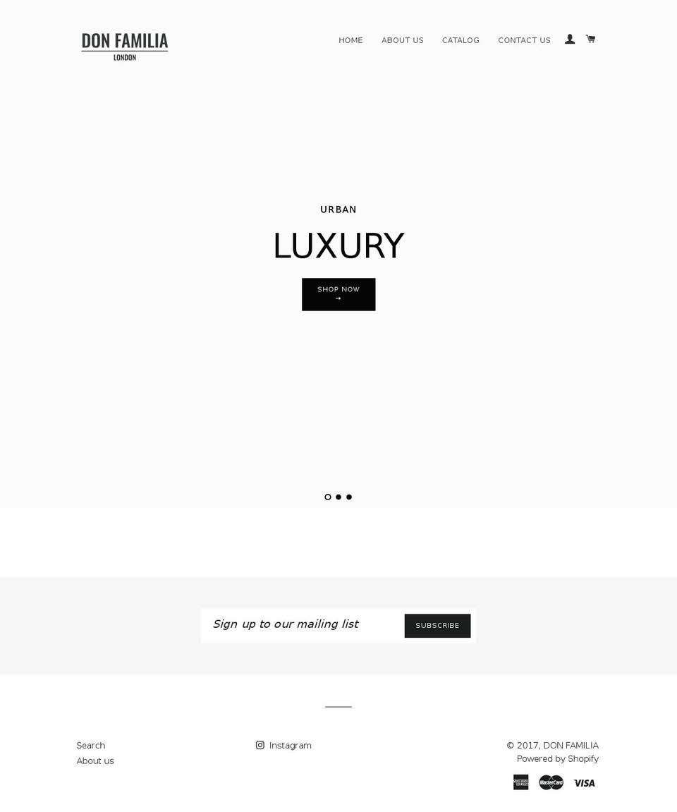 donfamilia.com shopify website screenshot