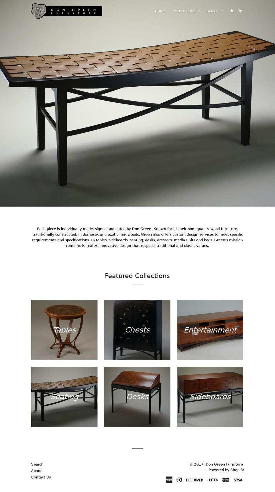 dongreenfurniture.com shopify website screenshot