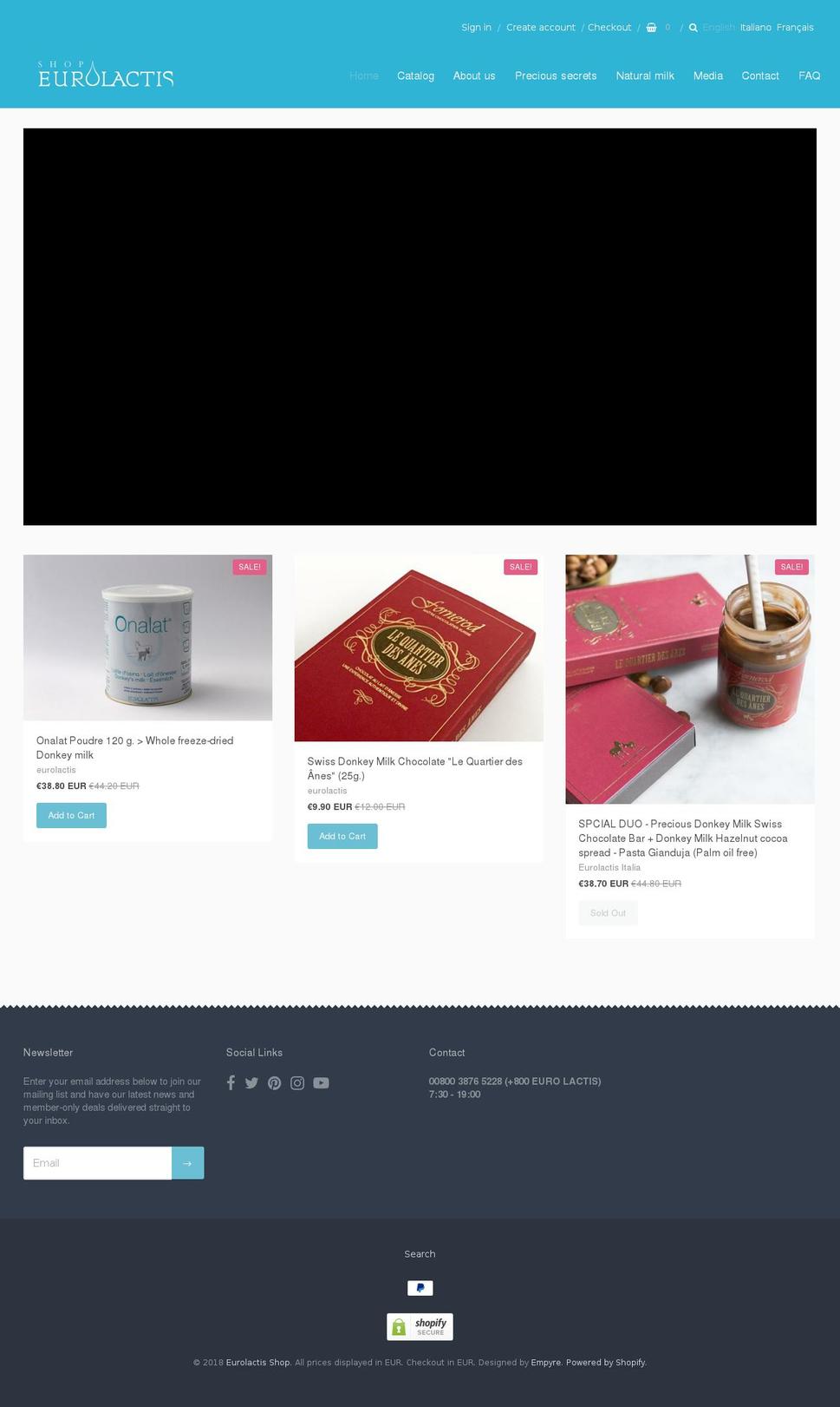 donkeymilk.shop shopify website screenshot