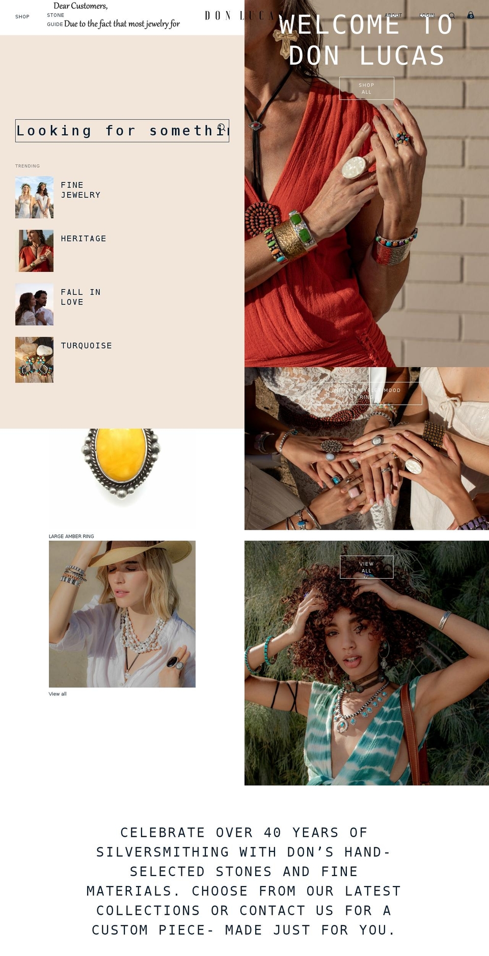 donlucas.com shopify website screenshot