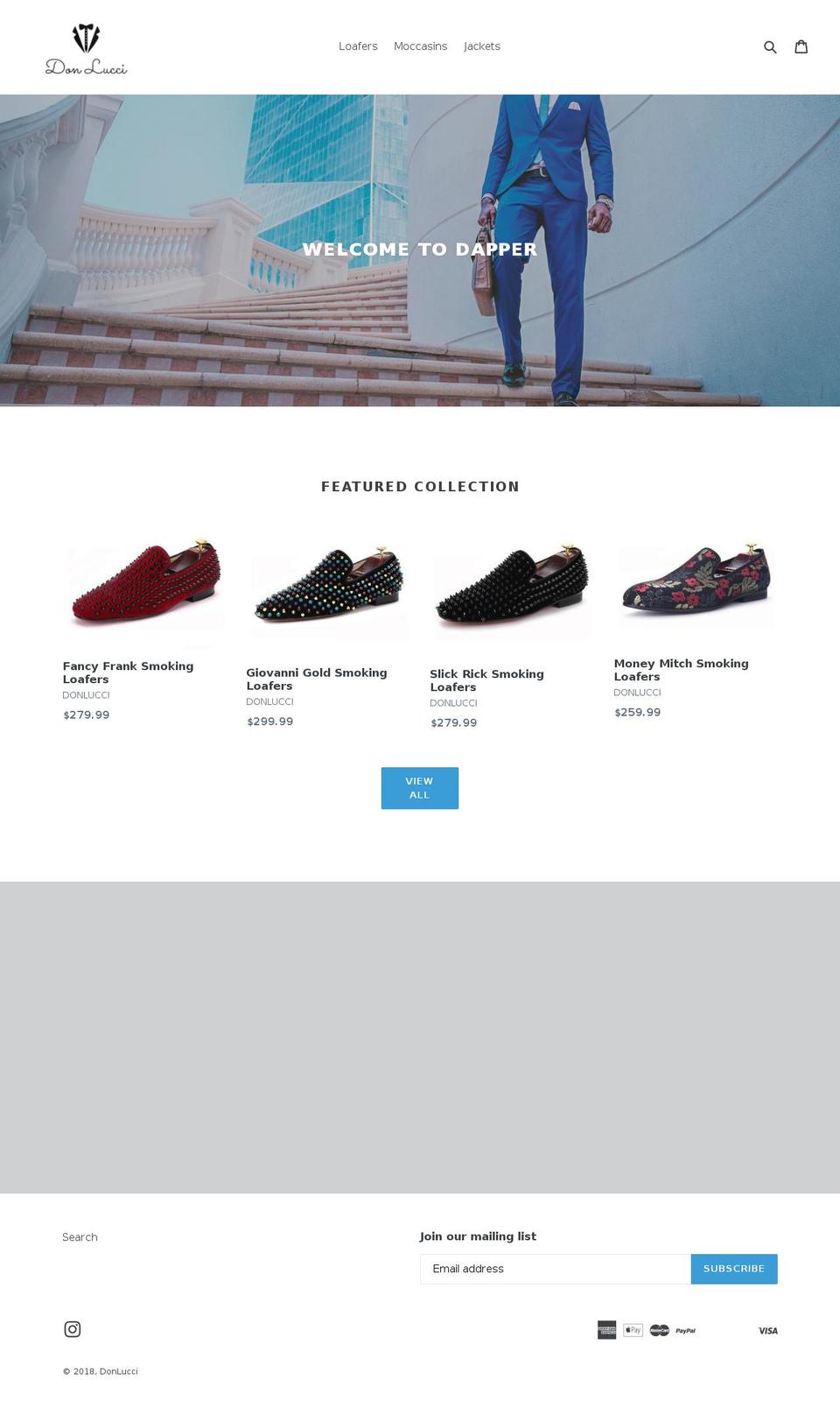 donlucci.com — Shopify storefront screenshot