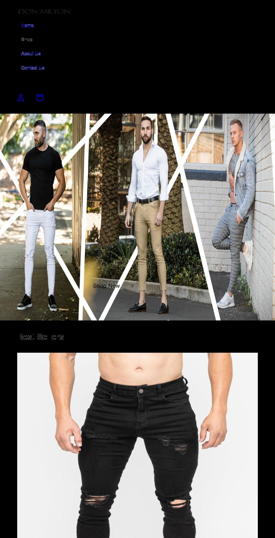 donmilyon.com shopify website screenshot