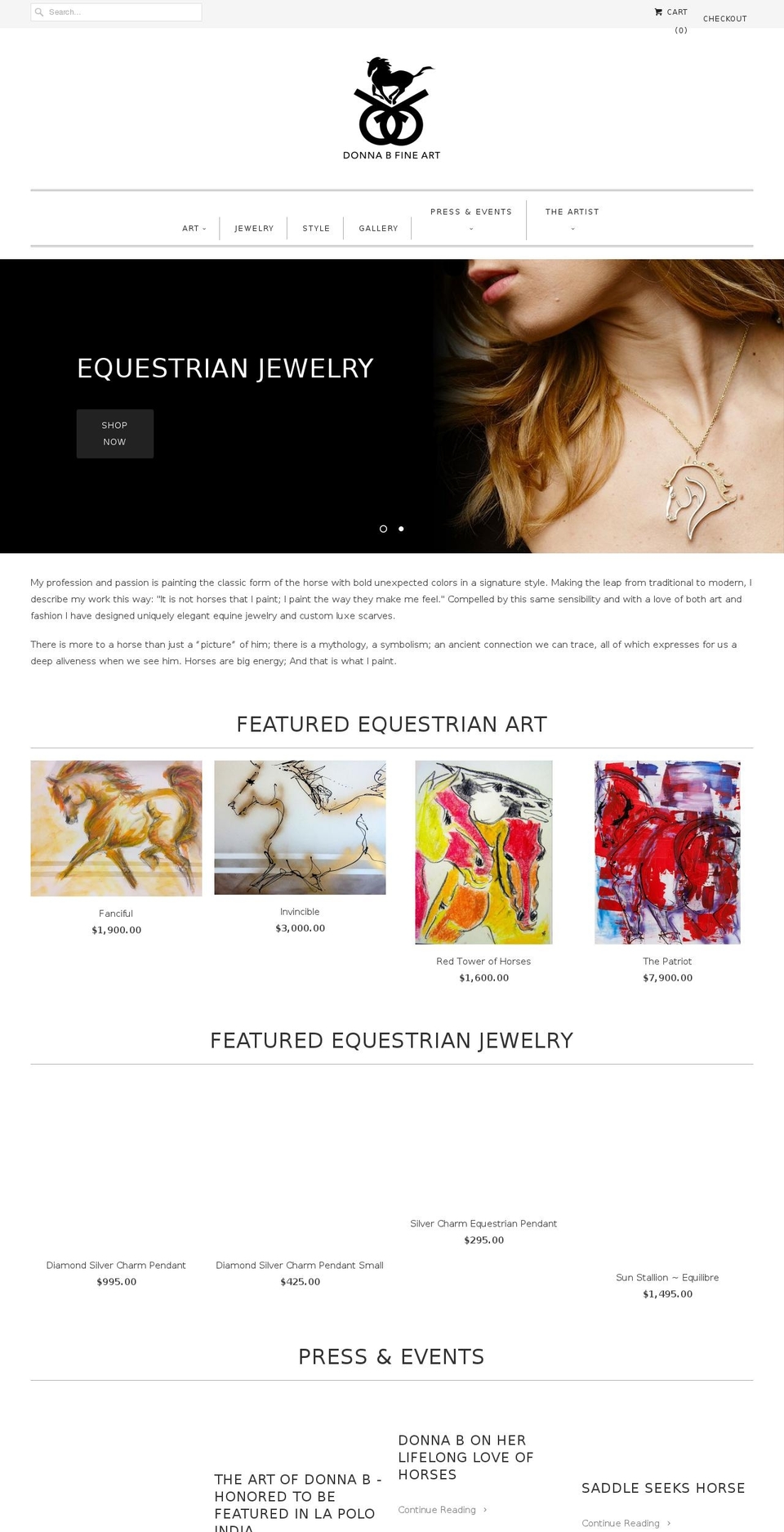 donnabernstein.com shopify website screenshot