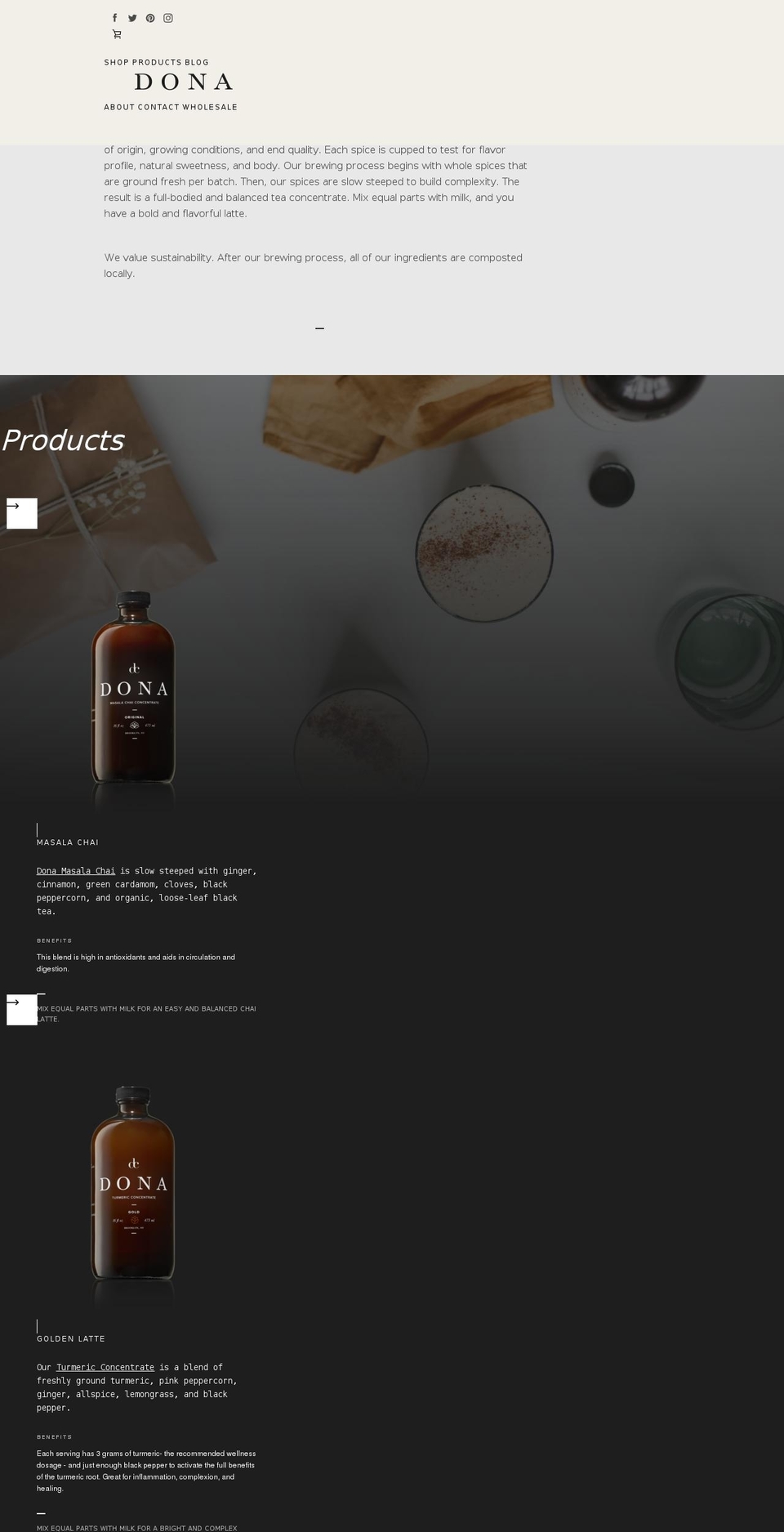 donnachai.com — Shopify storefront screenshot