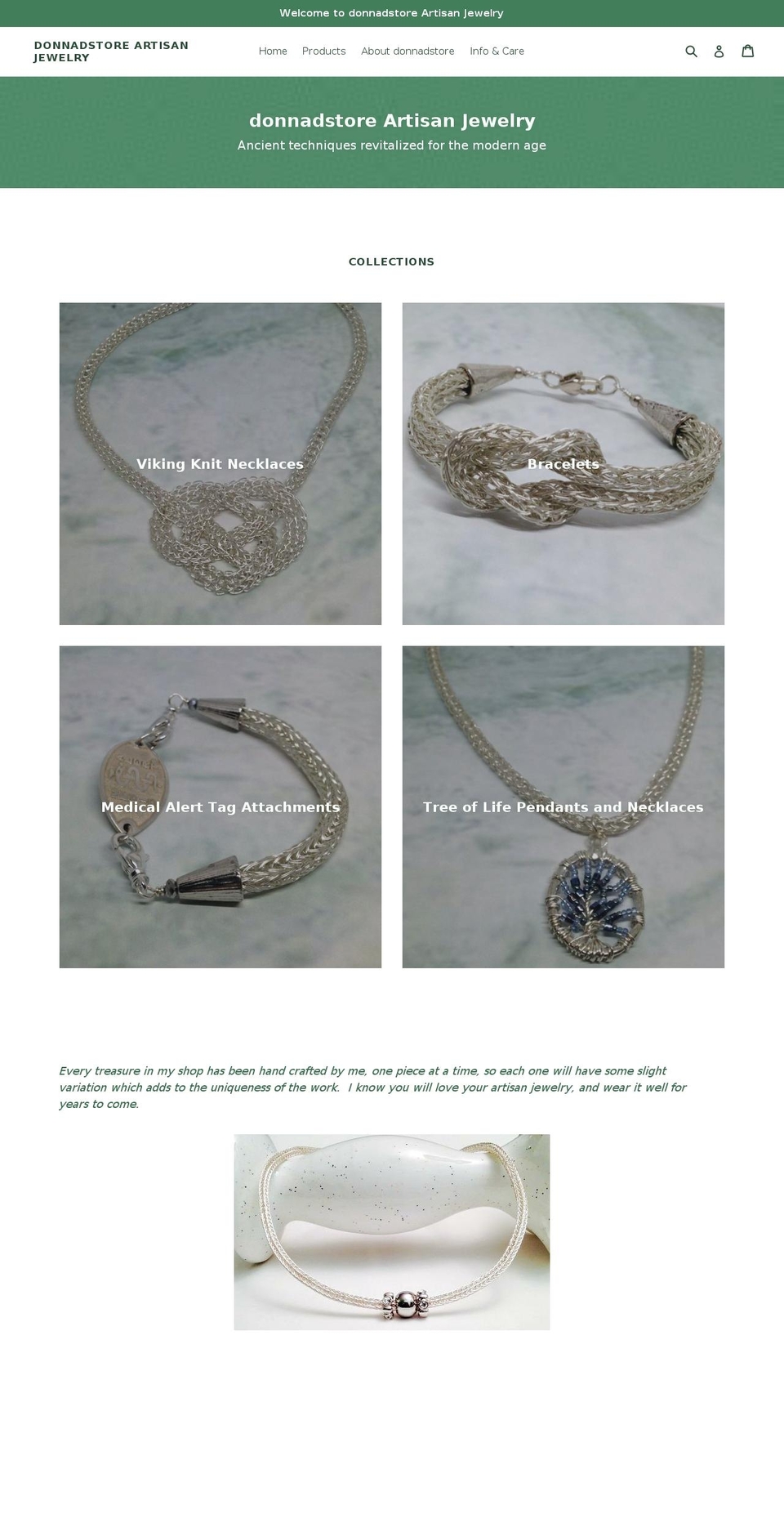donnadstore.com shopify website screenshot
