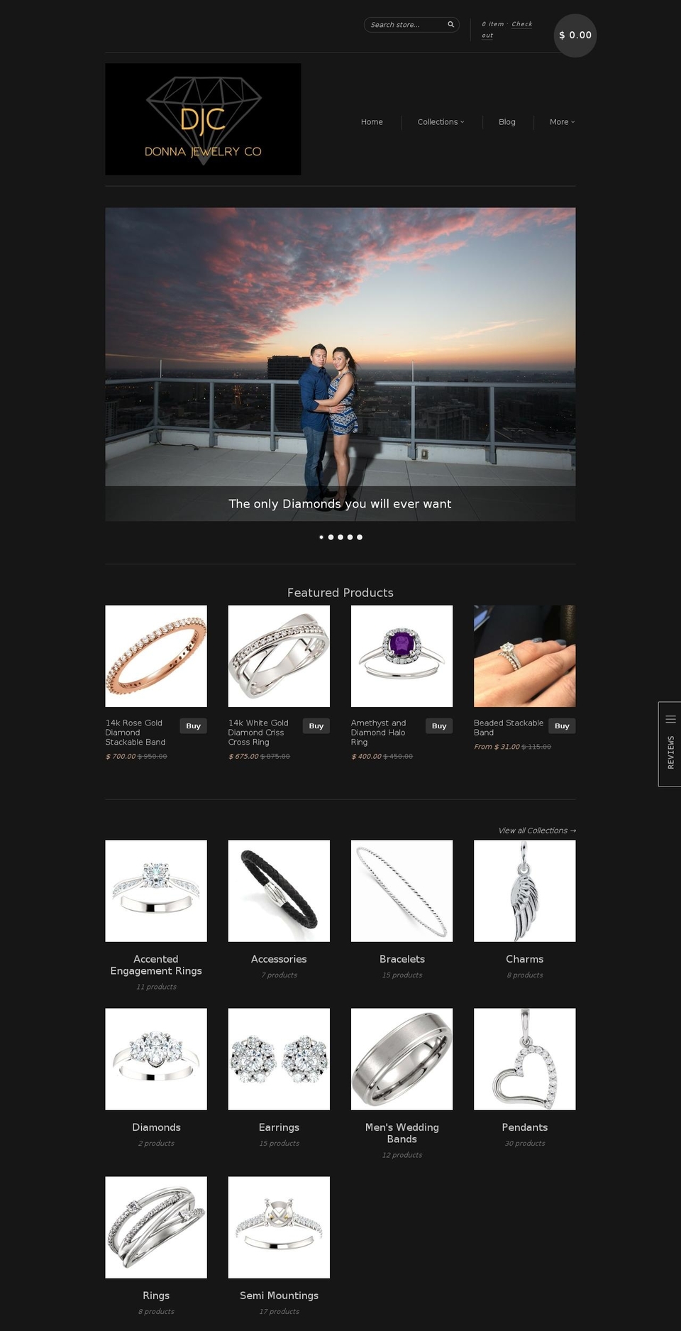 donnajewelrychicago.com shopify website screenshot