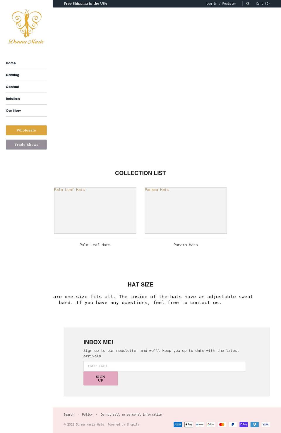 donnamarie.shop shopify website screenshot