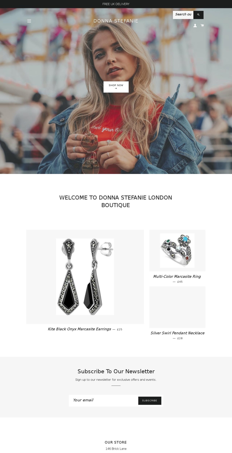 donnastefanie.com — Shopify storefront screenshot