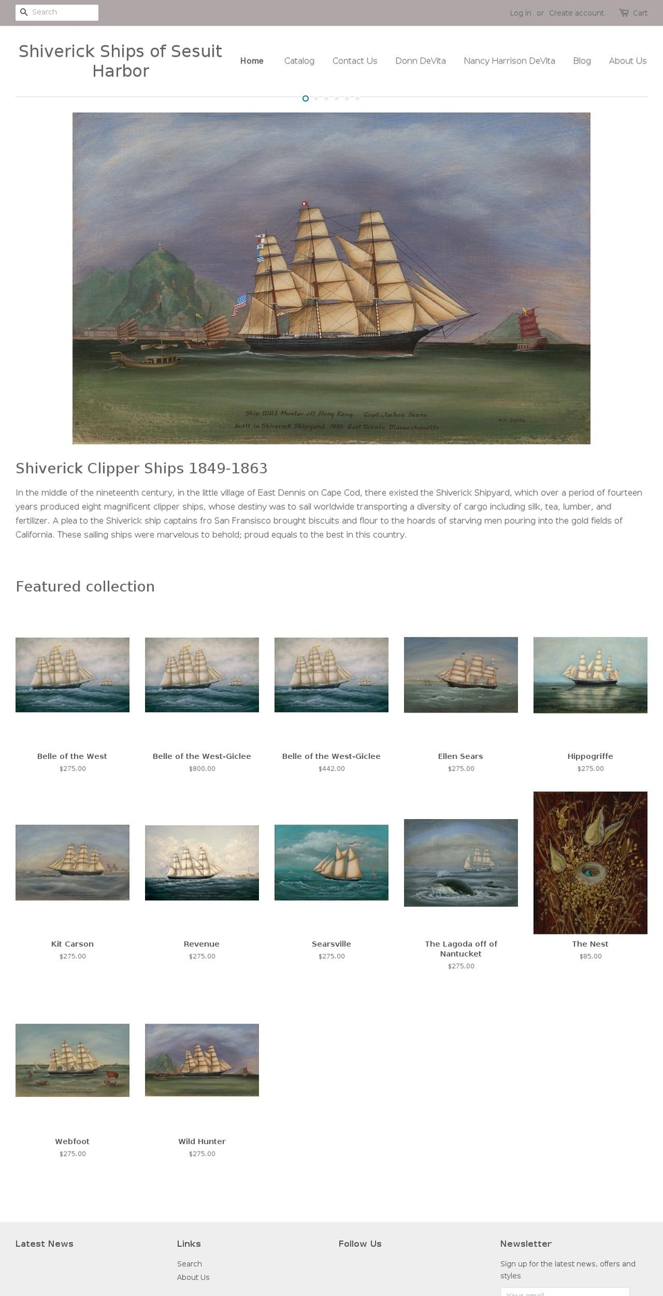 donndevita.com — Shopify storefront screenshot