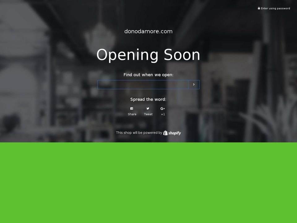 Décor Shopify theme site example donodamore.com