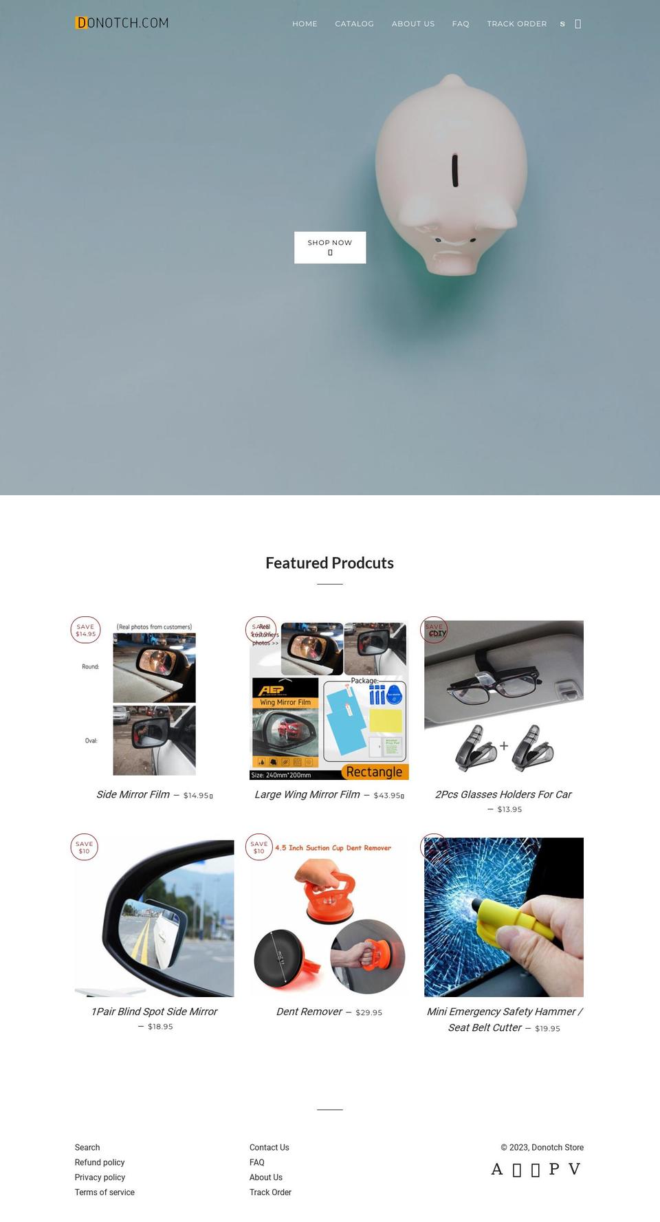 donotch.com shopify website screenshot