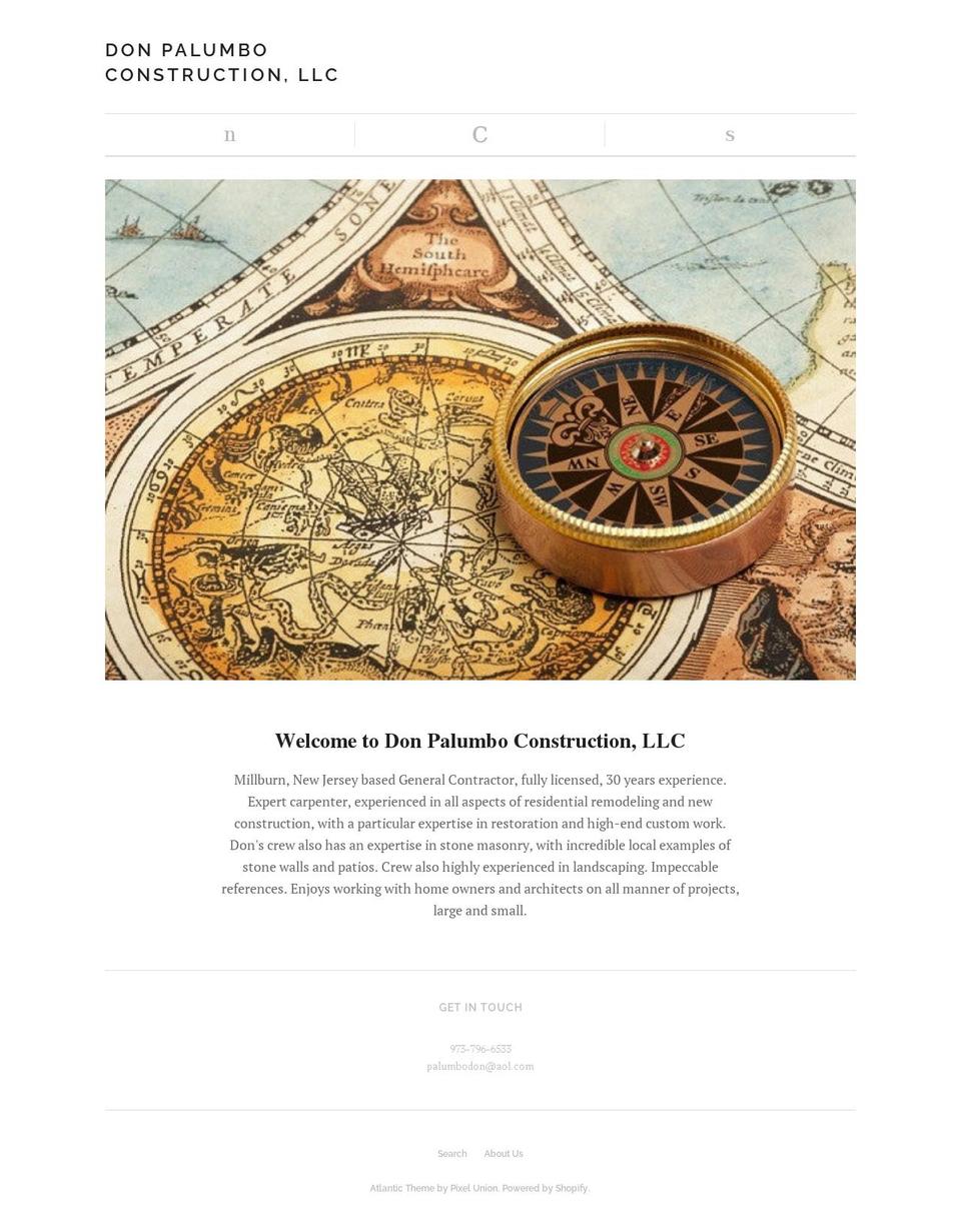 donpalumboconstruction.com — Shopify storefront screenshot