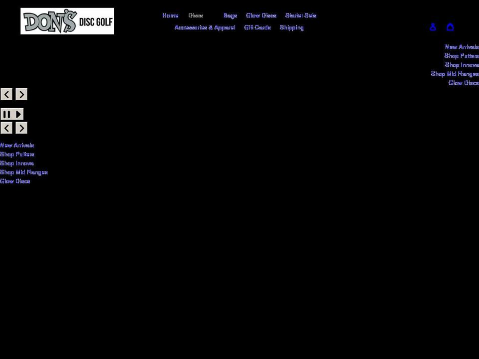 donsdiscgolf.ca shopify website screenshot