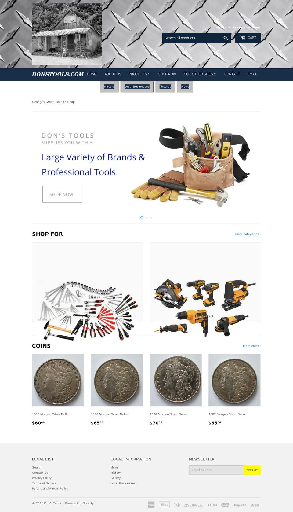 donstools.com — Shopify storefront screenshot