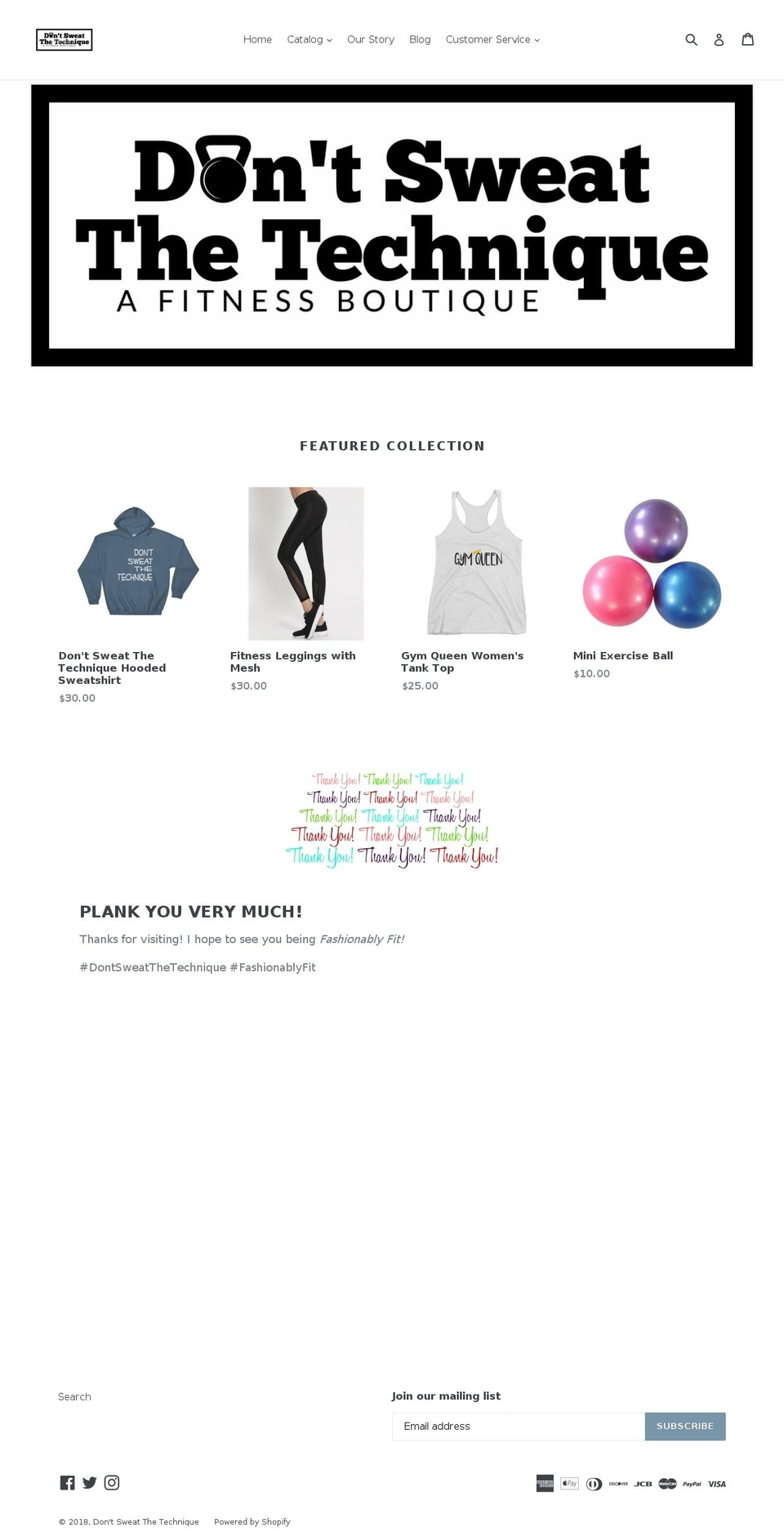 dont-sweat-the-technique.com — Shopify storefront screenshot