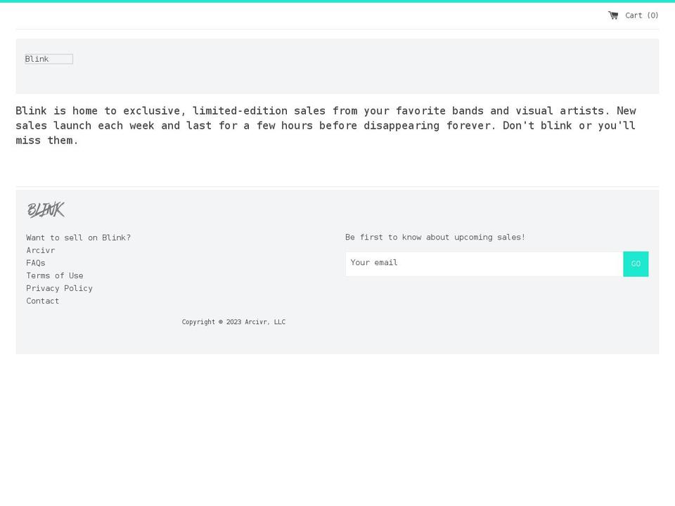 dontblink.co shopify website screenshot