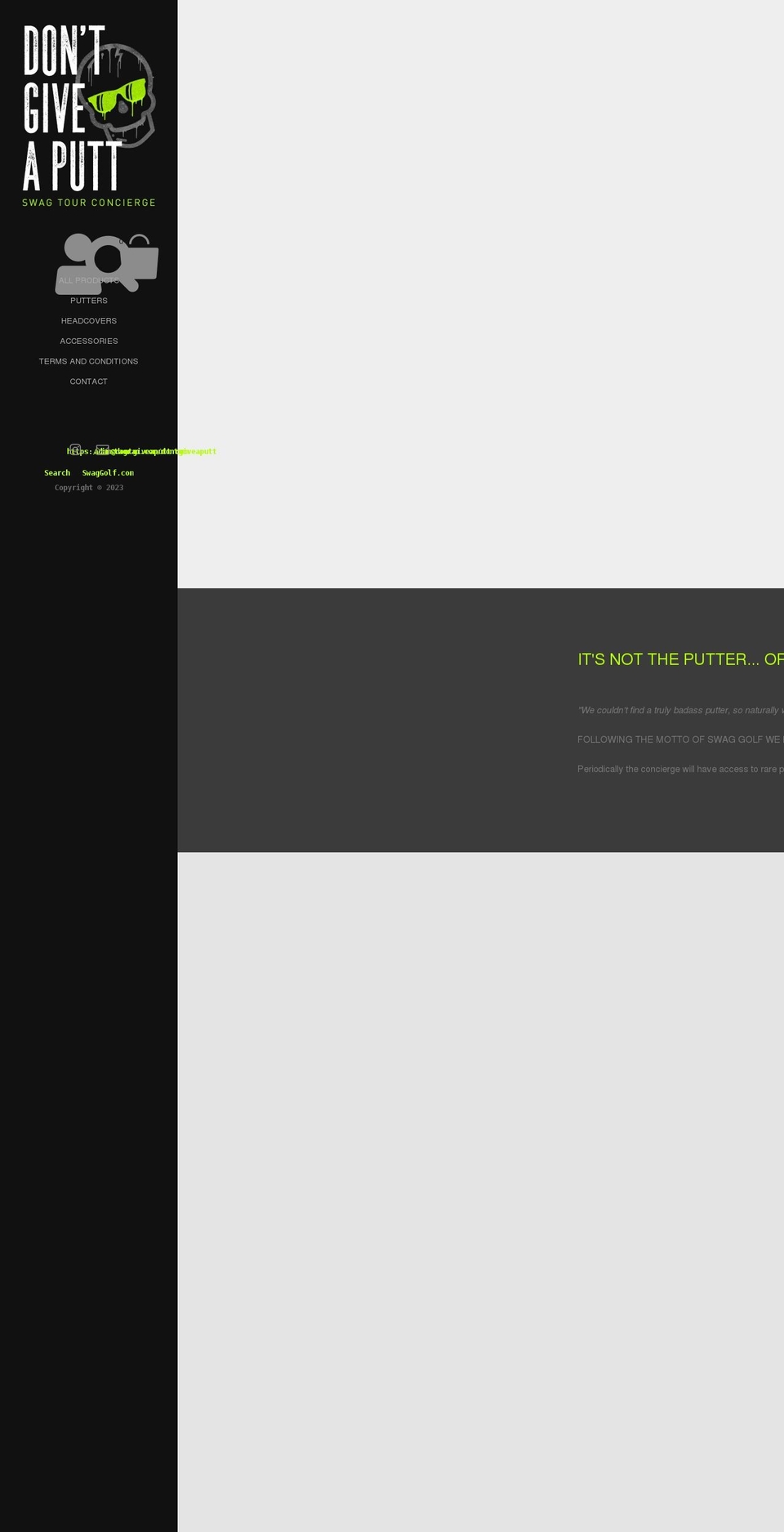 dontgiveaputt.com shopify website screenshot