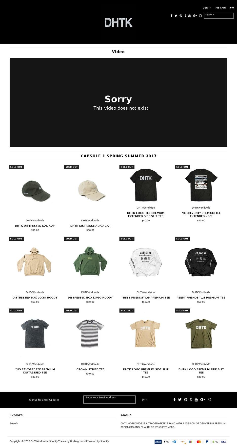 donthatetheking.com — Shopify storefront screenshot