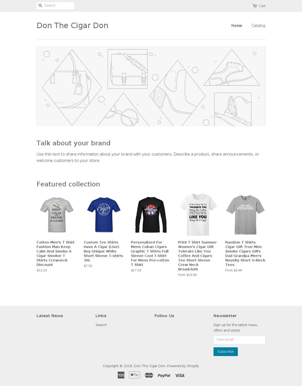 donthecigardon.com — Shopify storefront screenshot