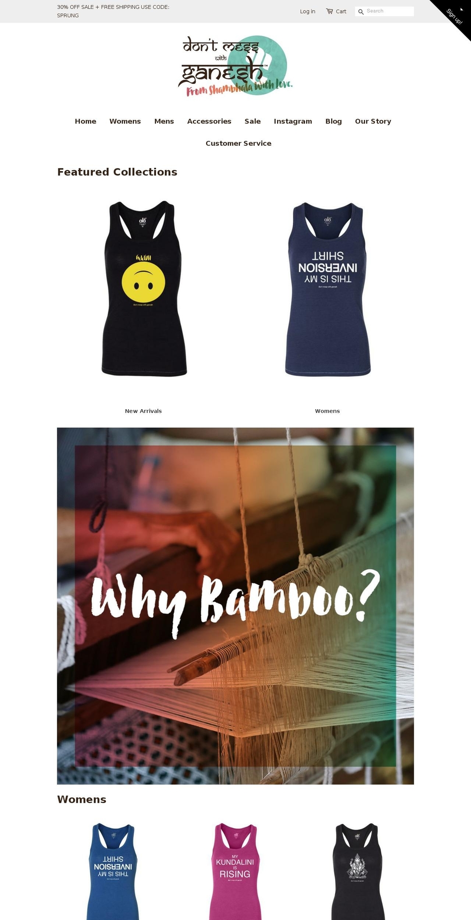dontmesswithganesh.com shopify website screenshot