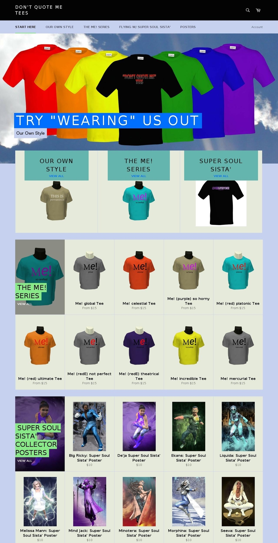 dontquotemetees.com — Shopify storefront screenshot