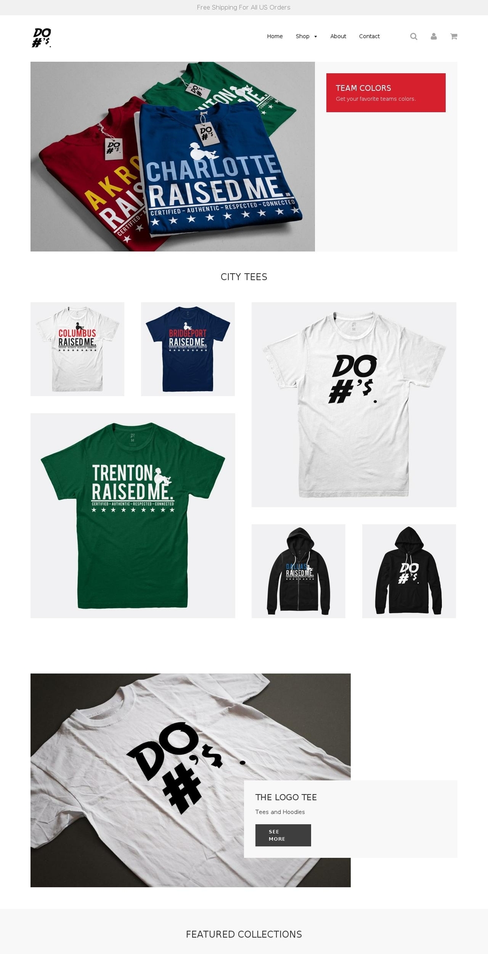 donumbers.com — Shopify storefront screenshot
