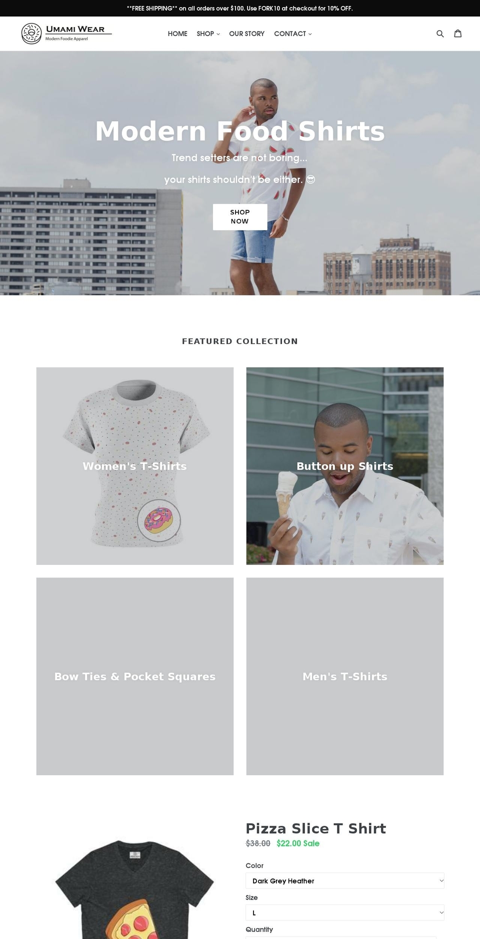 donutshirts.com — Shopify storefront screenshot
