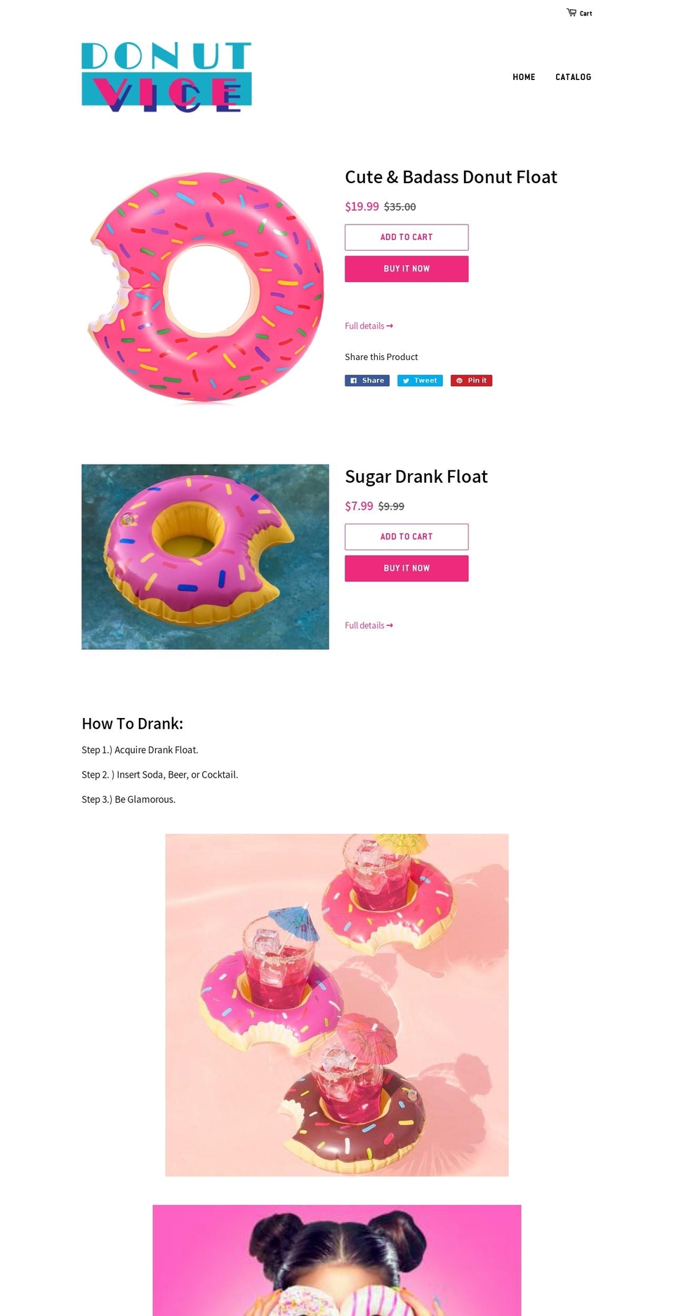 donutvice.com — Shopify storefront screenshot