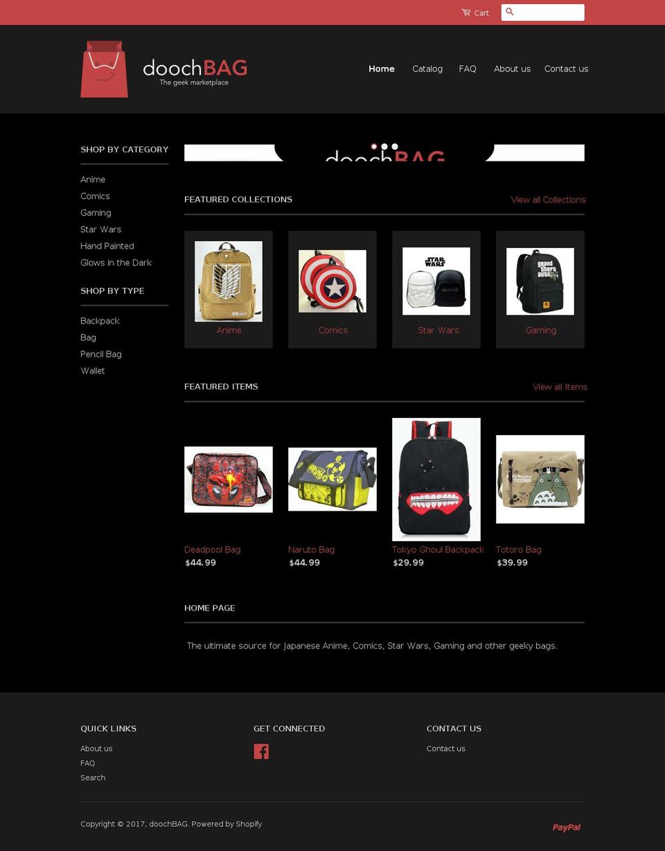 doochbag.com shopify website screenshot