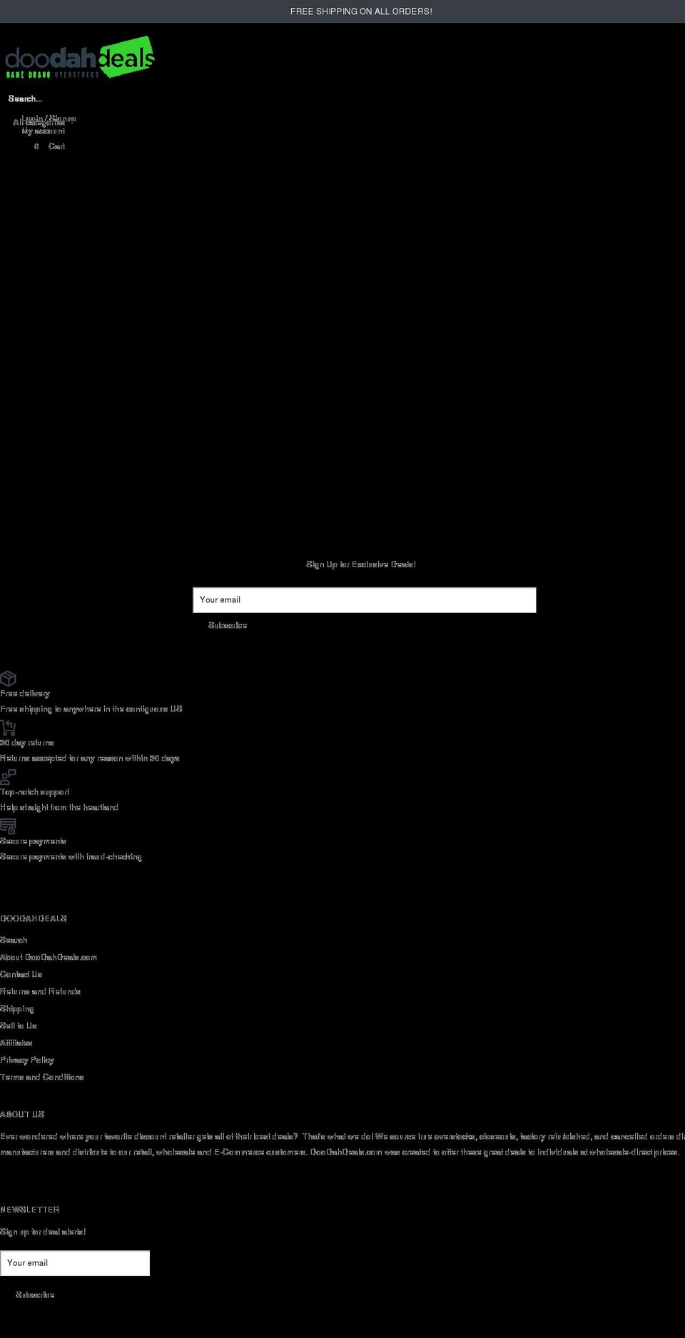 doodahdeals.com — Shopify storefront screenshot