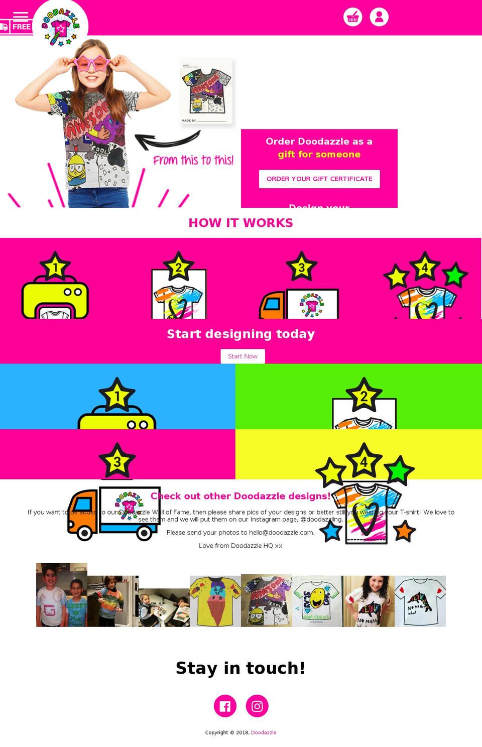 doodazzle.com — Shopify storefront screenshot